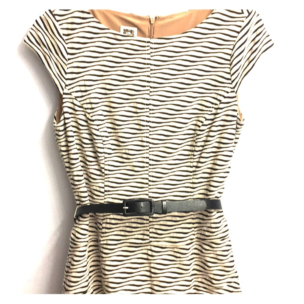 Striped dress with liner Heavy for winter